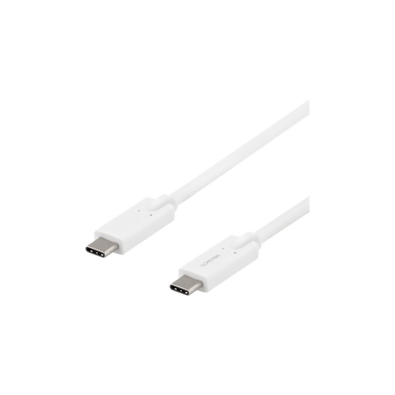 REA Deltaco USB-C-kabel TURBO data- laddkabel 5 Gbit/s, 5A, 2m