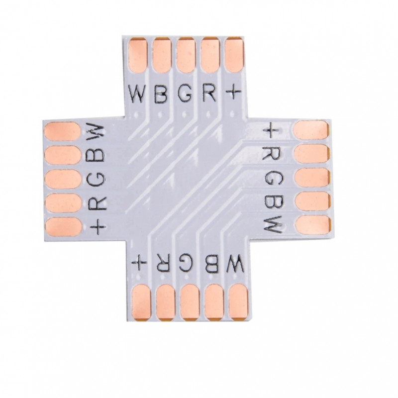 1st Flat LED-skarv-X 5-PIN 10mm RGBW för anslutning i klämskarv