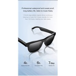 Snygga Smart Audio Solglasögon med inbyggda hörlurar och bluetooth