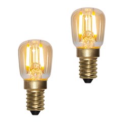 2-pack LED-Lampa Amber E14 ST26 DECOLED för fönster och bordslampor