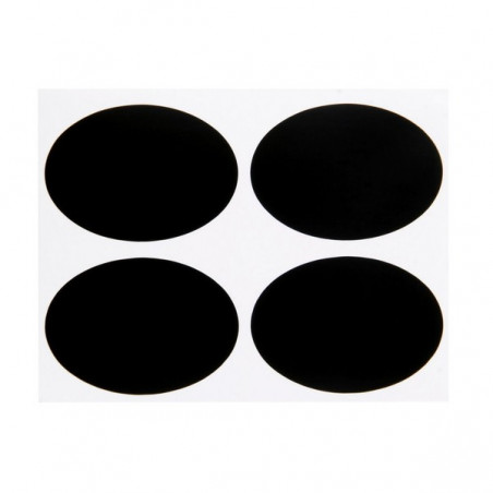36 snygga svarta-tavlan-etiketter med 1mm vit penna