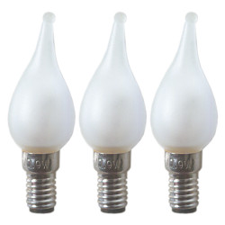 3-pack SMÅ micro-lampor till ljusstakar Sockel: E6 12V 0.9W