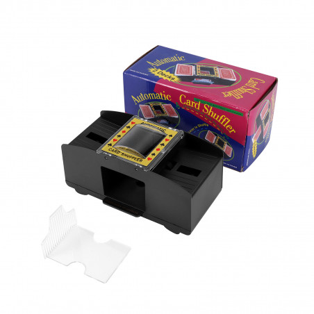 Spelkortsblandare för 1 eller 2 kortlekar, batteridrift