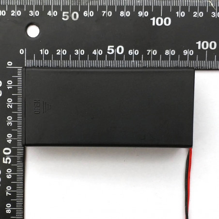 Batterikassett Batterihållare Batterilåda för 2x18650 med på/av