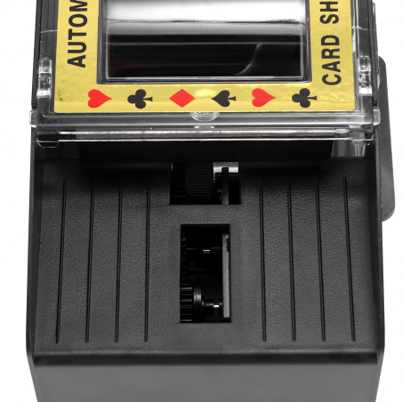 Spelkortsblandare med 2 blå kortlekar, batteridrift