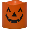 Stort Orange Halloween Blockljus med pumpaansikte och TIMER LED