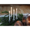 12 SMÅ söta batteri-antikljus Julgransljus, fint flimrande låga
