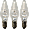 3-pack LED-lampa rundad stil E10, 10-55volt