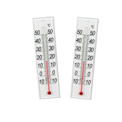 2-pack Inomhus-Termometer 10 till 50 grader Celcius, Pelare