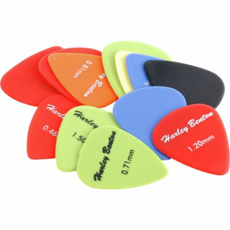 Plektrum - Harley Benton Nylon Player Pick Set Mixed