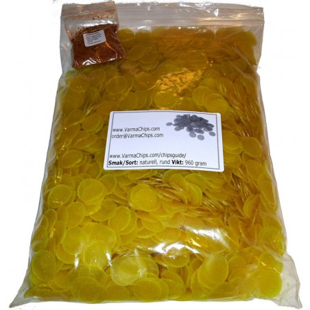Varma Chips, 460 gram med krydda, vegetariska naturell