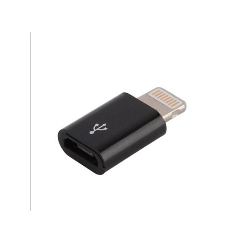 Adapterkontakt USB-Micro (hona) till Lightning (hane)
