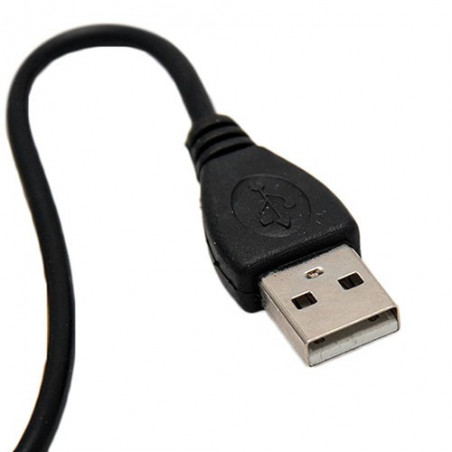 USB-A till USB-A kabel 0.5m för laddning av powerbanks mm