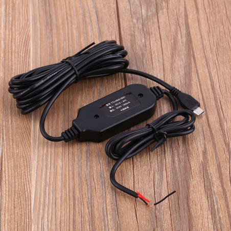 Micro USB-kabel för fast installation i bil, båt mm 12-24 volt