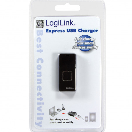 LogiLink USB-laddare Express 2,1A PowerBoost