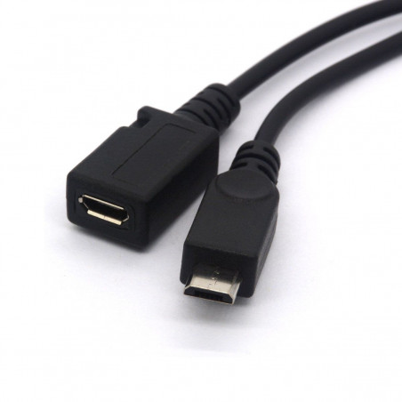 Micro USB hane till USB-A hona och micro-USB hona, OTG