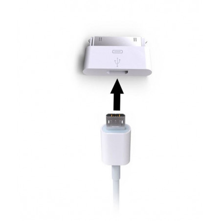 Adapterkontakt USB-micro till gammal iphone