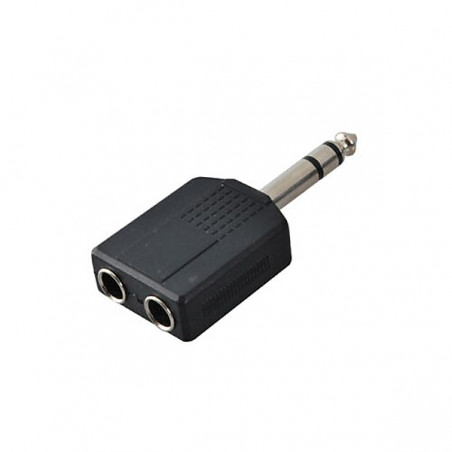 1st ljudsplitter, Adapter Stereo hane 6.35mm till 2x6.35mm hona