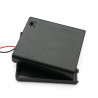 Batterikassett Batterihållare Batterilåda för 4xAA med på/av