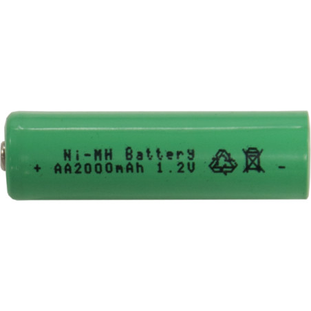2-pack med uppladdningsbart AA batteri. 2000mA