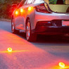 3st Magnetisk BlixtVarningsLampa med Rött blixtljus för bil mm