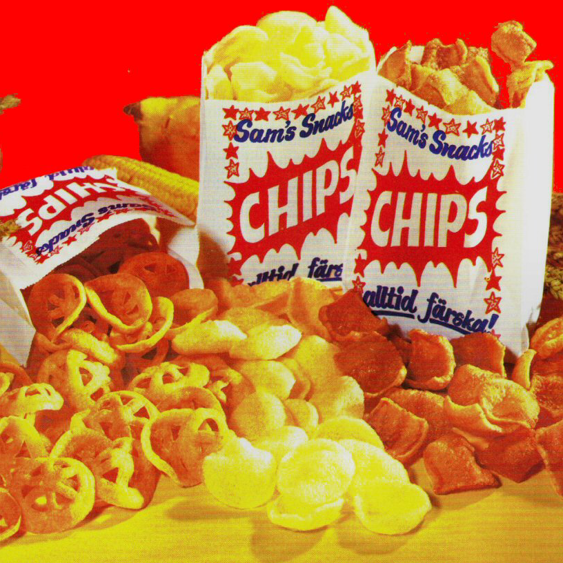 Bild på färdigfriterade chips.